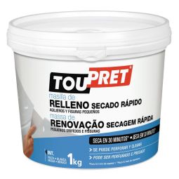 Massa de secagem rápida toupret 1kg