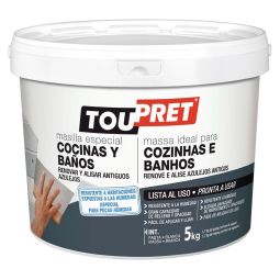 Massa de alisamento azulejos toupret 5kg