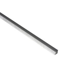 PERFIL EM “U” DE ALUMÍNIO EM BRUTO 8 X 8 X 1 mm - 2 m