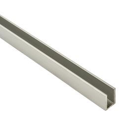 PERFIL EM “U” DE ALUMÍNIO ANODIZADO 15 X 10 X 15 X 1,5 mm - 1 m