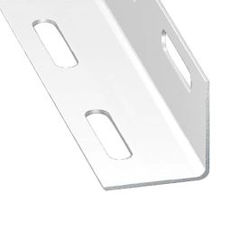 ÂNGULO PERFURADO DE AÇO LACADO BRANCO 250 X 2,7 X 2,7 CM