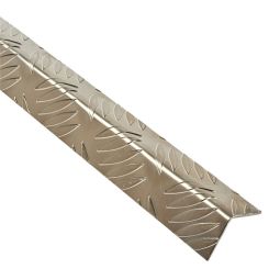 ÂNGULO DE XADREZ DE ALUMÍNIO BRUTO DE 100 X 3 X 3 cm