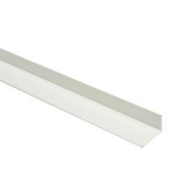 ÂNGULO DE LADOS DESIGUAIS DE PVC BRANCO 200 X 2,5 X 1,5 cm