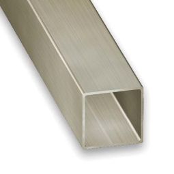 TUBO QUADRADO DE AÇO INOXIDÁVEL 100 x 2,5 x 2,5 cm
