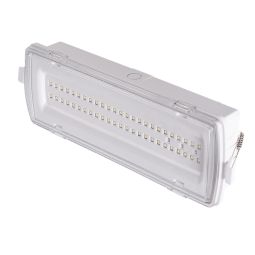 Luz de emergência LED estanque 4w ip54 – 530 lm – embutida ou superfície 3h