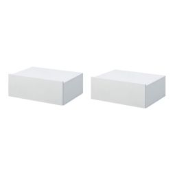 Mesa de cabeceira 40x30x15cm color blanco Homcom, casa - quarto