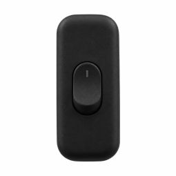 Interruptor plano de passagem 2A preto