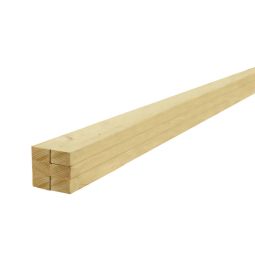 LOTE 6 RIPAS DE MADEIRA DE PINHO 32 X 32 MM
