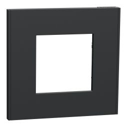 Moldura 1 elemento New Unica Antracite Schneider