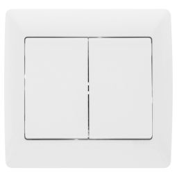 Comutador de cruzamento duplo branco