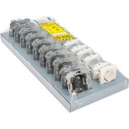 PACK 10 BASES DE TOMADA "Delta Viva" SIEMENS BRANCAS
