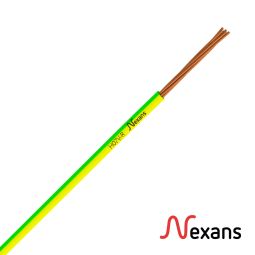 Nexans H07V-R 6mm com corte de cabo amarelo-esverdeado de 1m