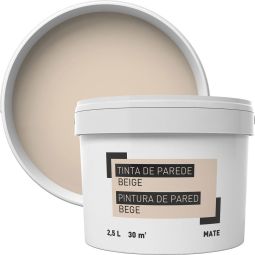 Tinta para paredes bege 2,5 l