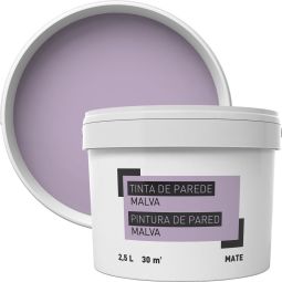 Tinta para paredes malva 2,5 l