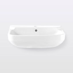 Lavatório de porcelana teesta 56x40 cm