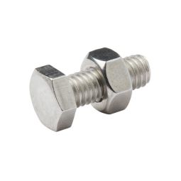 PERNO E PORCA SEXTAVADA 6 X 16 mm 10 UNIDADES