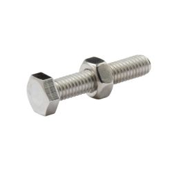 PERNO E PORCA SEXTAVADA 6 X 30 mm 10 UNIDADES