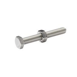 PERNO E PORCA SEXTAVADA 6 X 45 mm 10 UNIDADES