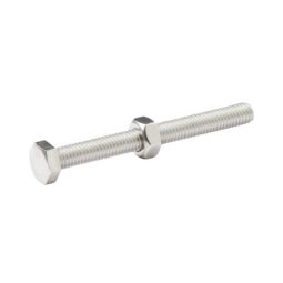PERNO E PORCA SEXTAVADA 6 X 60 mm 10 UNIDADES