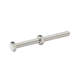PERNO E PORCA SEXTAVADA 6 X 70 mm 10 UNIDADES