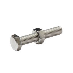 PERNO E PORCA SEXTAVADA 8 X 45 mm 10 UNIDADES