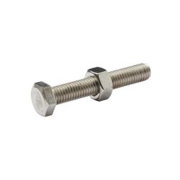 PERNO E PORCA SEXTAVADA 8 X 50 mm 10 UNIDADES