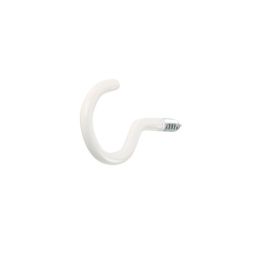 Camarão aberto 19 x 35 mm Diall branca 4 unidades