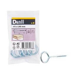 PACK 5 PITÕES FECHADOS DE AÇO GALVANIZADO 90 X Ø5 MM