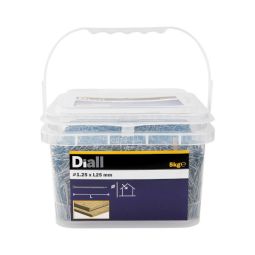 Prego sem cabeça 1,25 x 25 mm Diall 5 kg
