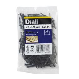 EMBALAGEM DE PREGOS AÇO PRETO 6x20 MM 125G