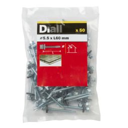 50 PARAFUSOS PARA TETOS DE AÇO 5,5x60 MM