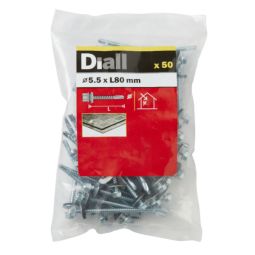 50 PARAFUSOS PARA TETOS DE AÇO 5,5x80 MM