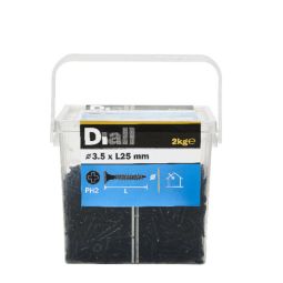 Parafusos de Aço Preto para Painéis de Gesso 3,5x25 mm 2 kg