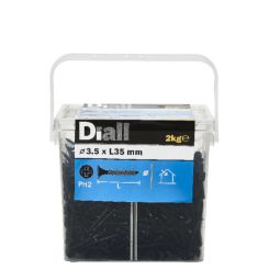 Parafusos de Aço Preto para Painéis de Gesso 3,5x35 mm 2 kg