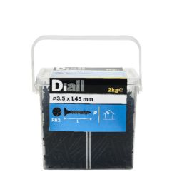 PARAFUSOS DE AÇO PRETO PARA PAINÉS DE GESSO 3,5x45 MM 2 kg
