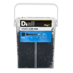 PARAFUSOS DE AÇO PRETO PARA PAINÉS DE GESSO 3,5x55 MM 2 kg