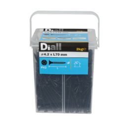 PARAFUSOS DE AÇO PRETO PARA PAINÉS DE GESSO 4,8x70 MM 2 kg