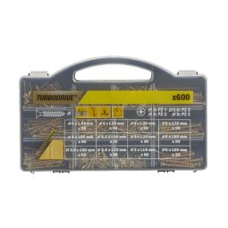JOGO DE PARAFUSOS YZP PZ PARA MADEIRA PREMIUM DIVERSOS 600 UNIDADES
