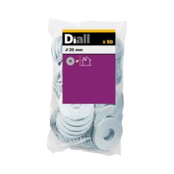 Anilha larga M20 Diall 50 unidades