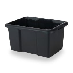 Caixa de plástico cinzento preto "fitty" 14l