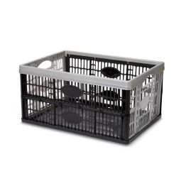 Caixa dobrável cinzento preto "stuva" 33l