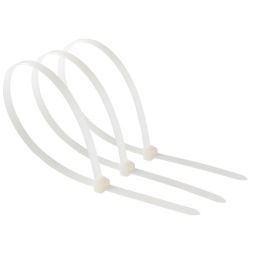ABRAÇADEIRAS 7,5 X 400 mm DIALL TRANSPARENTES 50 UNIDADES