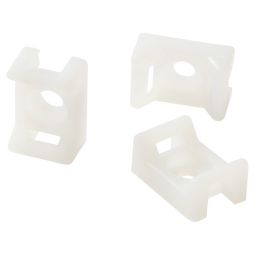 Base de fixação parafuso para abraçadeiras de 4,8 mm Diall transparente 25 unidades