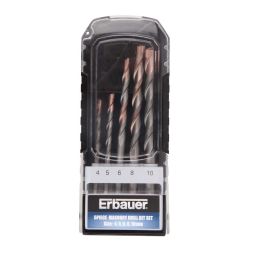 Conjunto 5 brocas erbauer para betão