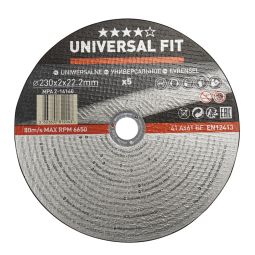 5 disco corte universal para metal 230 x 2 mm