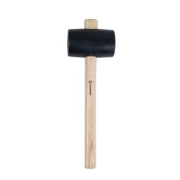 Macete de borracha preta de 16 oz com pega em madeira magnusson