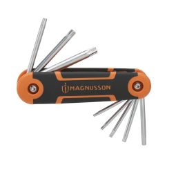 Jogo 8 chaves torx dobráveis magnusson