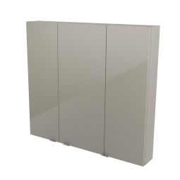 Móvel auxiliar de casa de banho suspenso Imandra cor taupe 90x100x15cm