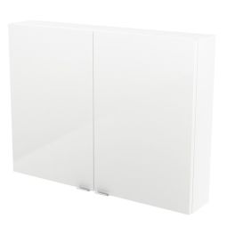 Armário de casa de banho Imandra cor branco 60x80x15cm