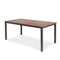 Mesa de jardim extensível de 180x75x99cm feita de madeira toscana